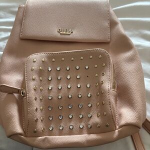 ladies guess fancy backpack purse leather